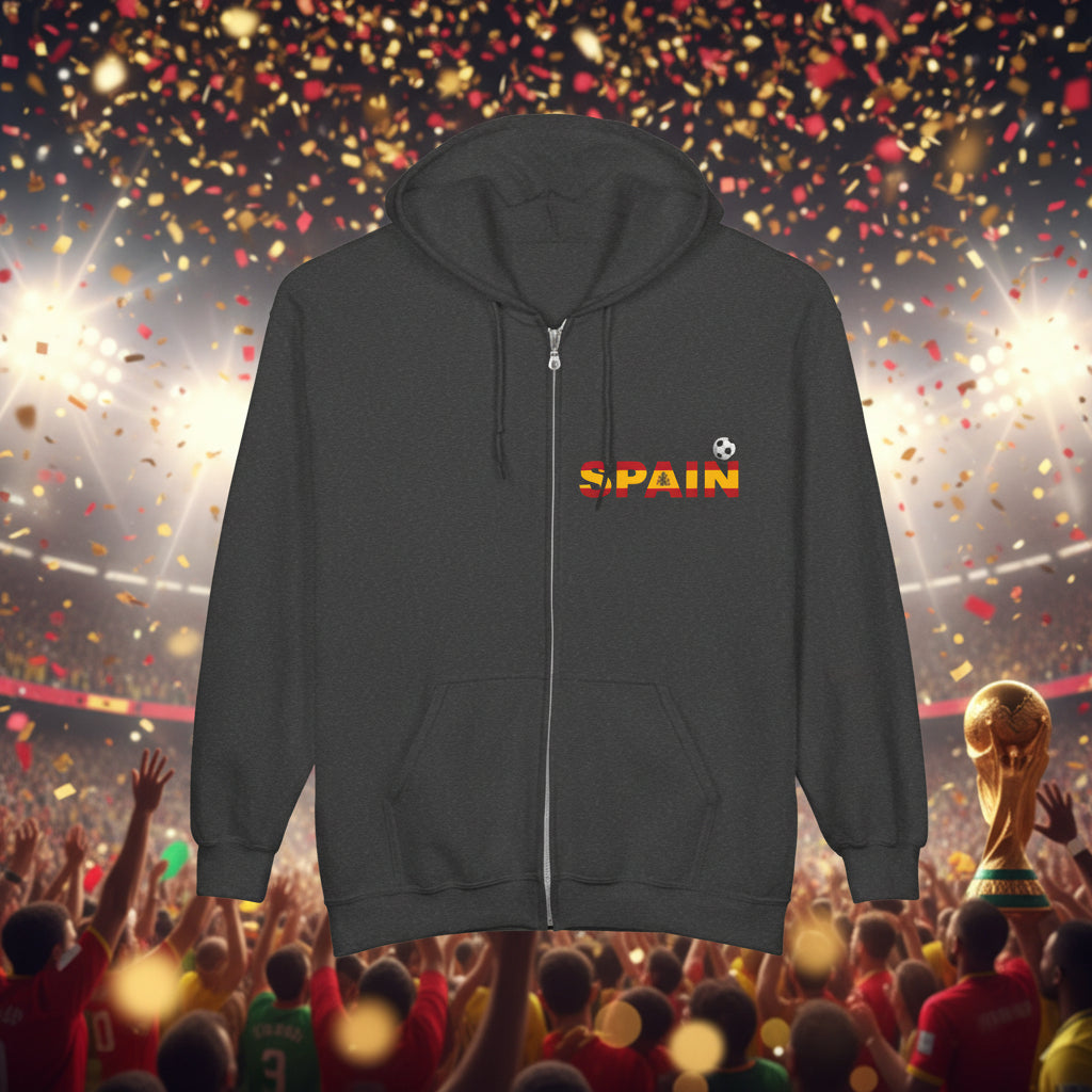 Spain Soccer Zip Hoodie