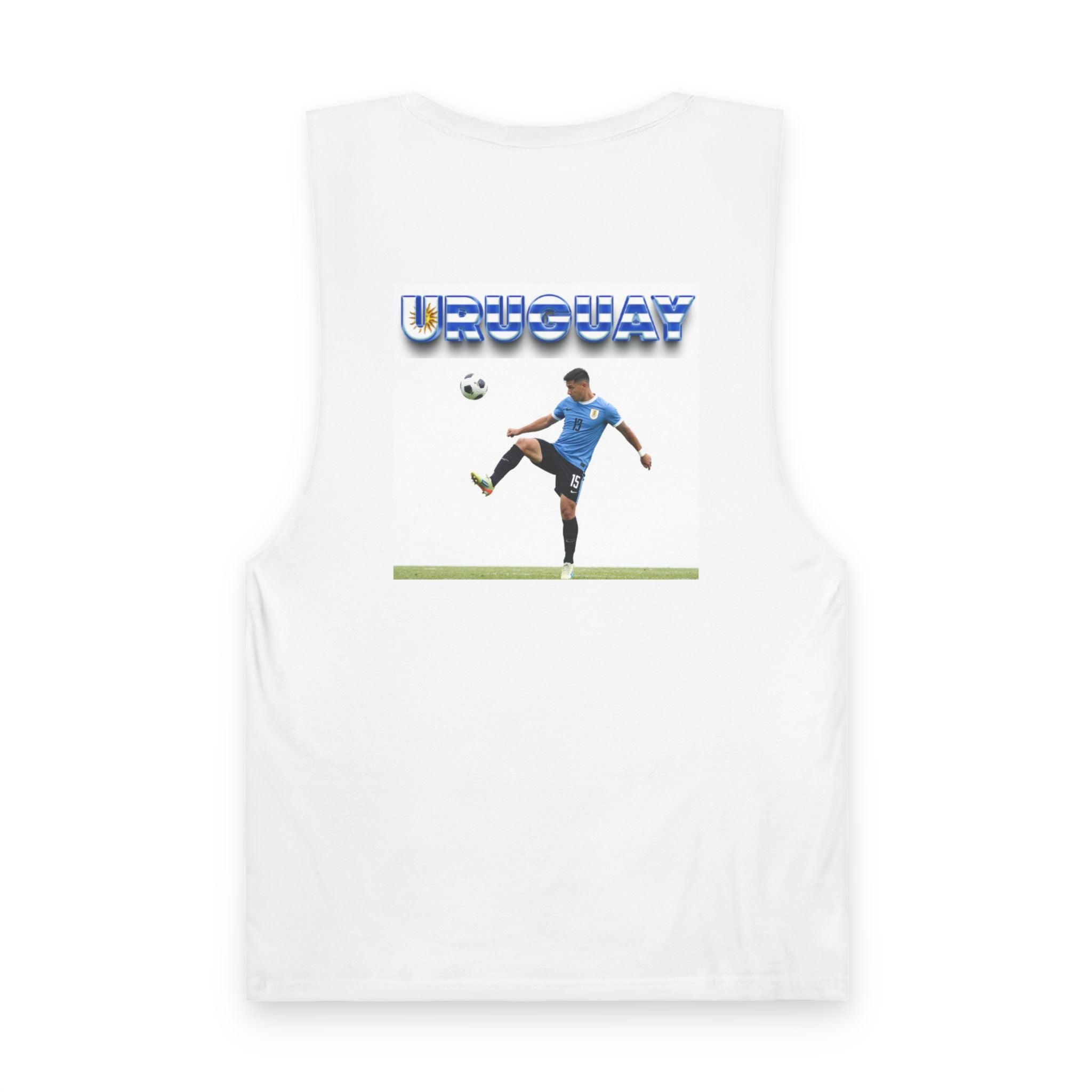 Uruguay Soccer Tank Top 100% Combed Ring-Spun Cotton