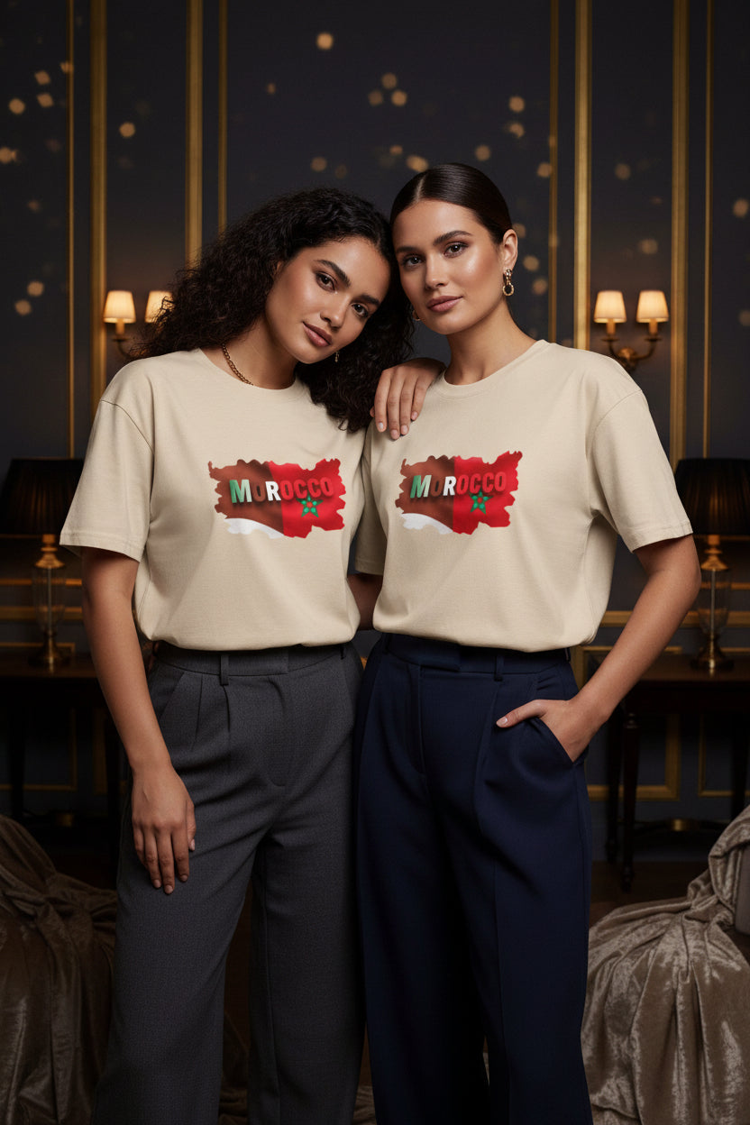 Morocco Flag Tee — Vintage Graphic T-Shirt (Morocco)