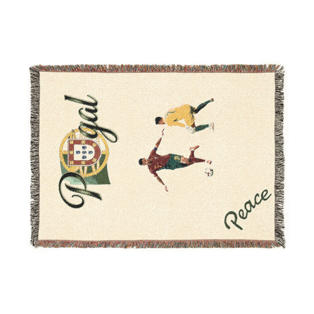 Portugal Soccer Woven Blanket