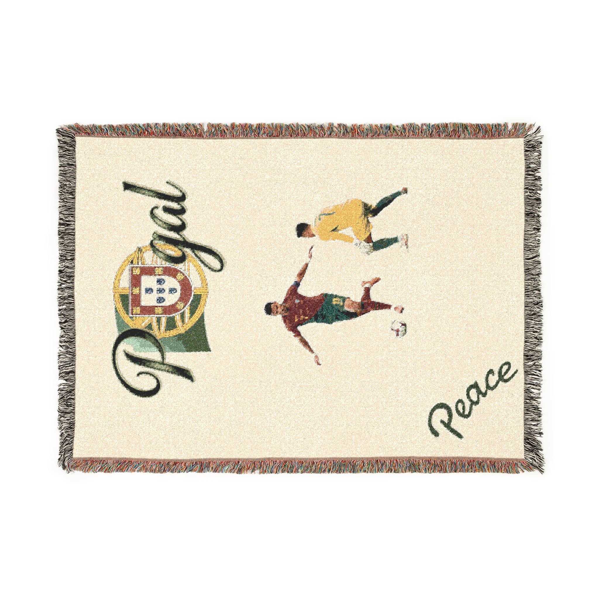 Portugal Soccer Woven Blanket