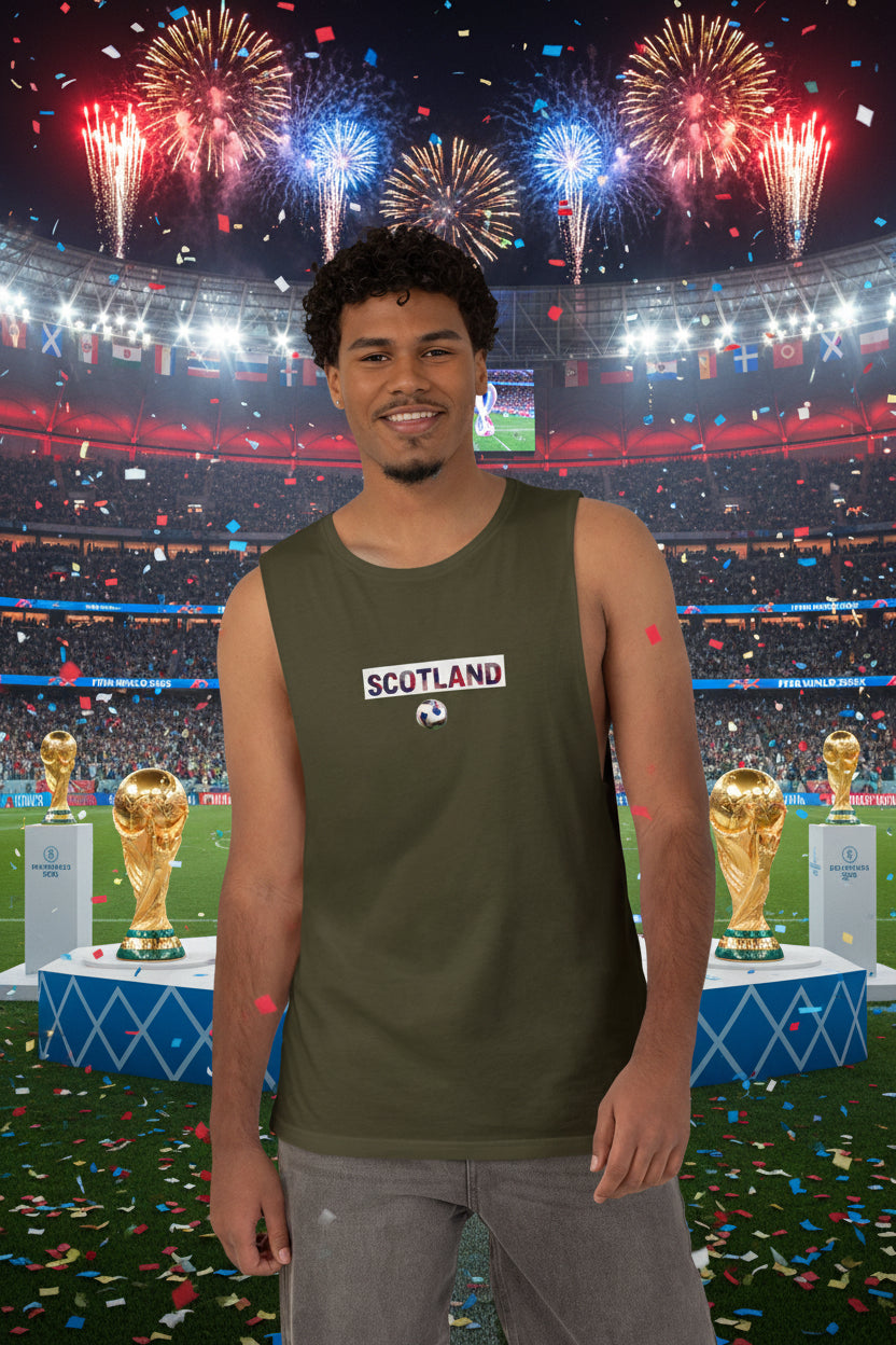 Scotland Soccer Tank Top 100% Cotton