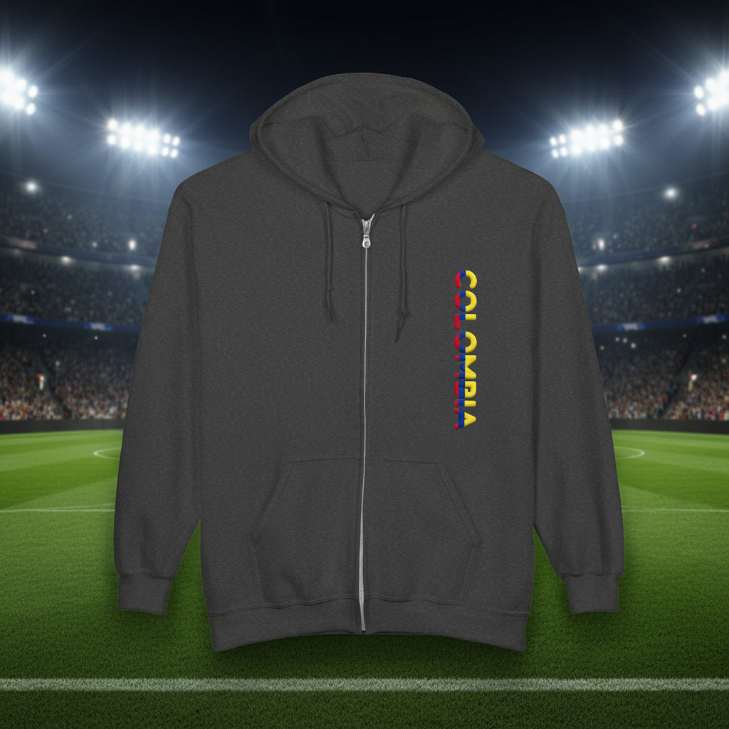 Colombia World Cup 2026 Soccer Zip Hoodie