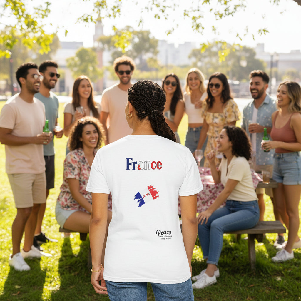 France Flag Heart T-Shirt
