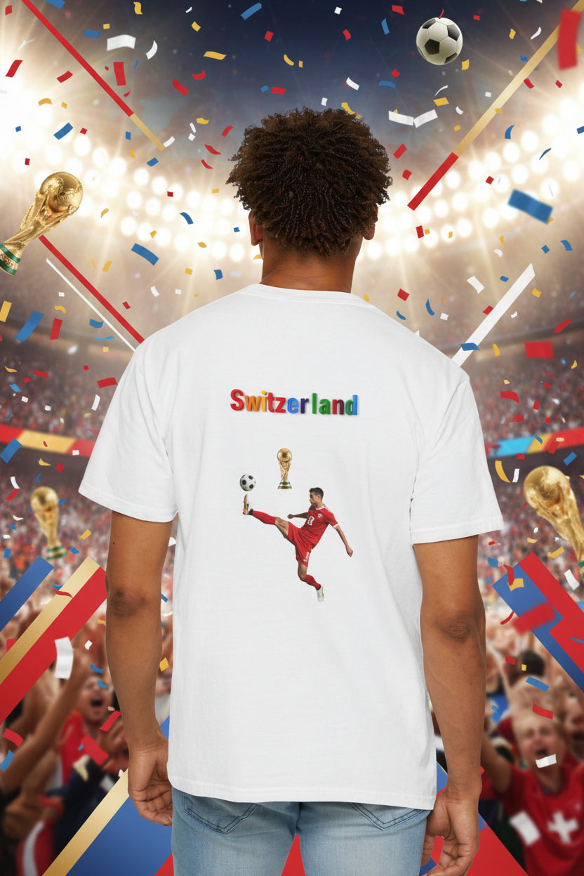 Switzerland World Cup 2026 Soccer 100%  Cotton