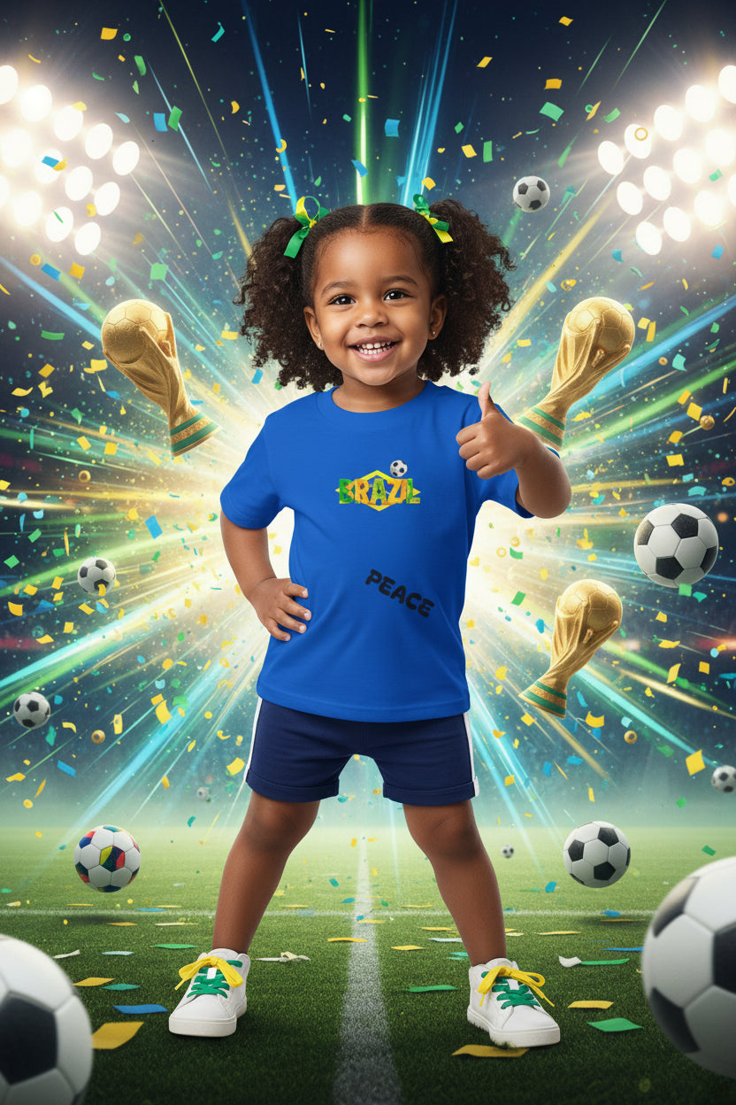 Brazil Soccer Toddler T‑Shirt