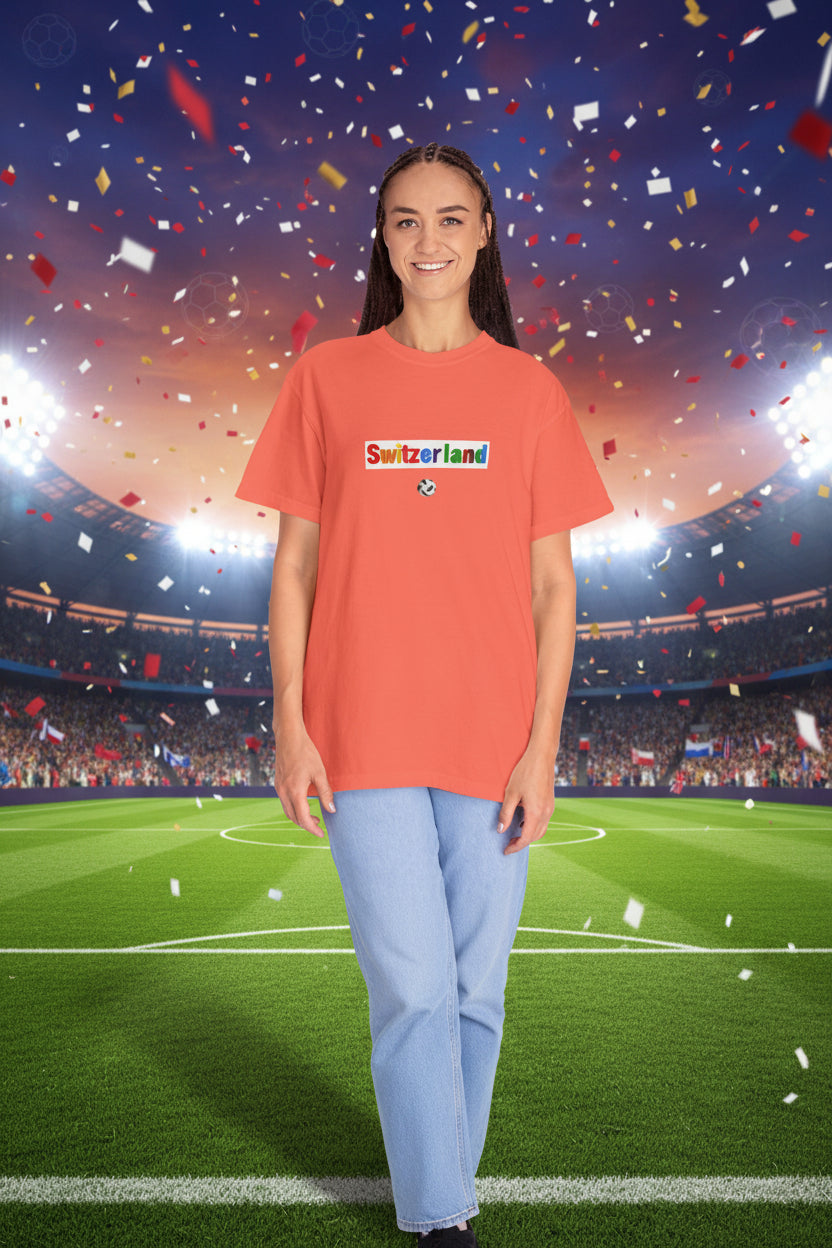Switzerland World Cup 2026 Soccer 100%  Cotton