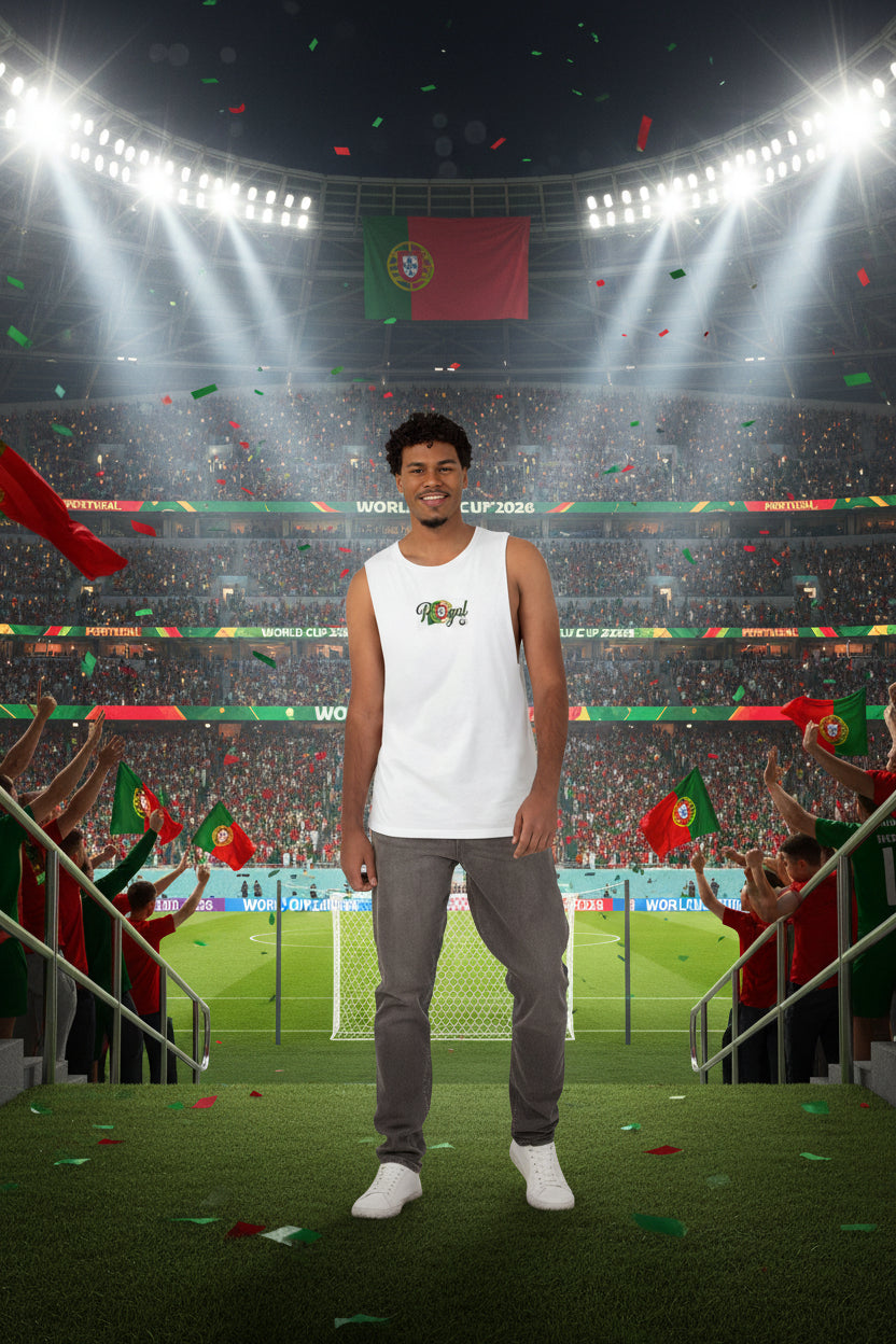 Portugal Soccer Tank Top 100% Combed Ring-Spun Cotton
