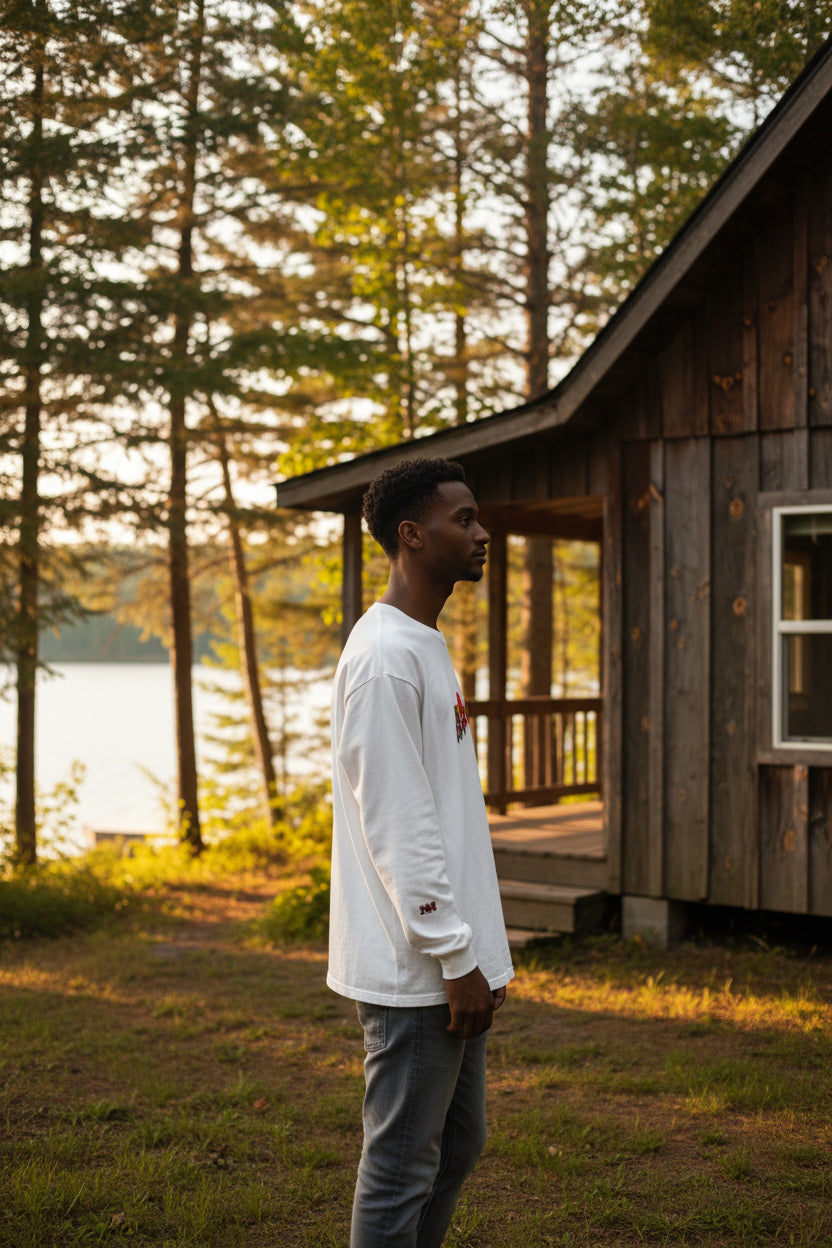 Canada Color Block Long Sleeve Tee