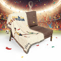 Colombia Soccer Woven Blanket