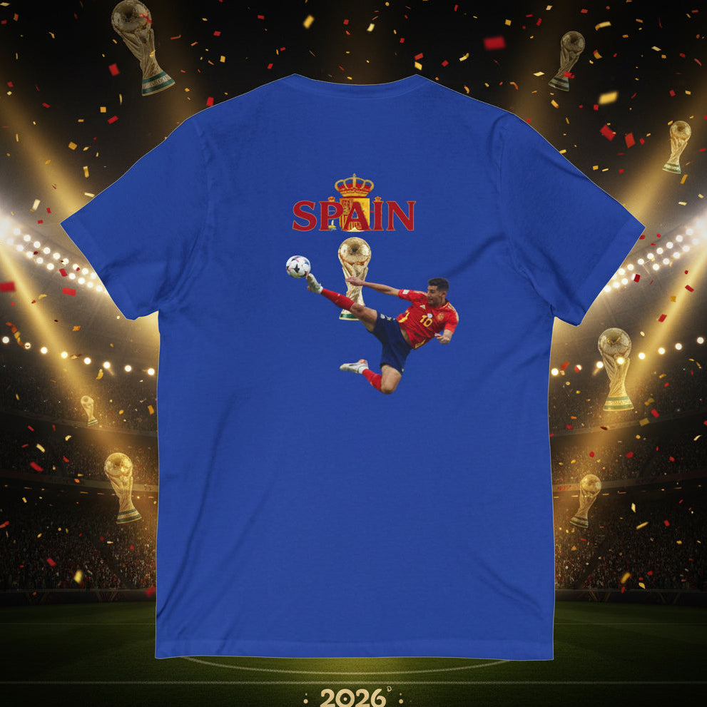 Spain Soccer V-Neck Tee