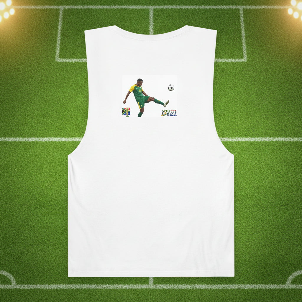 South Africa Soccer Tank Top 100% Cotton