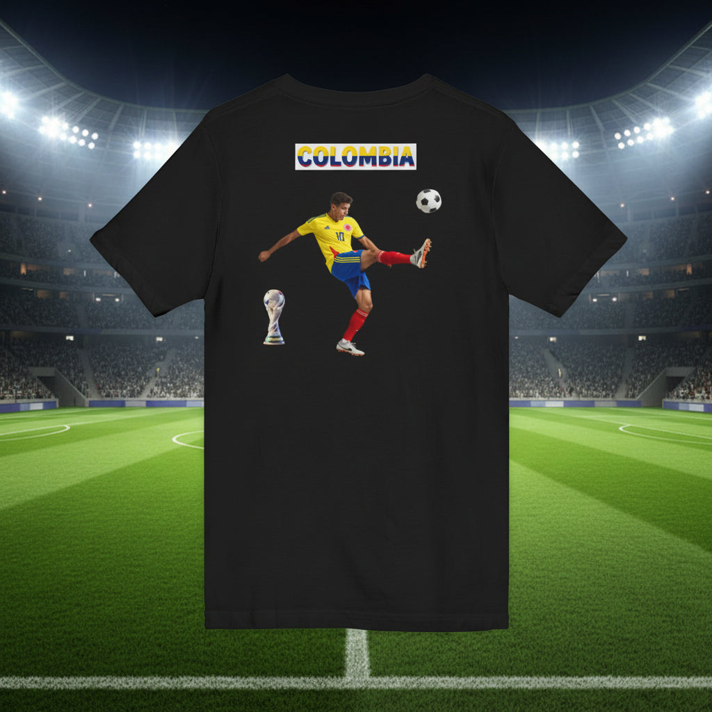 Colombia Soccer Fan V-Neck Tee