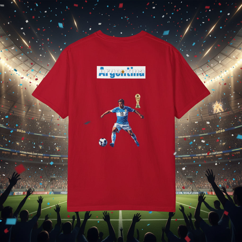 Argentina World Cup 2026 Soccer 100%  Cotton
