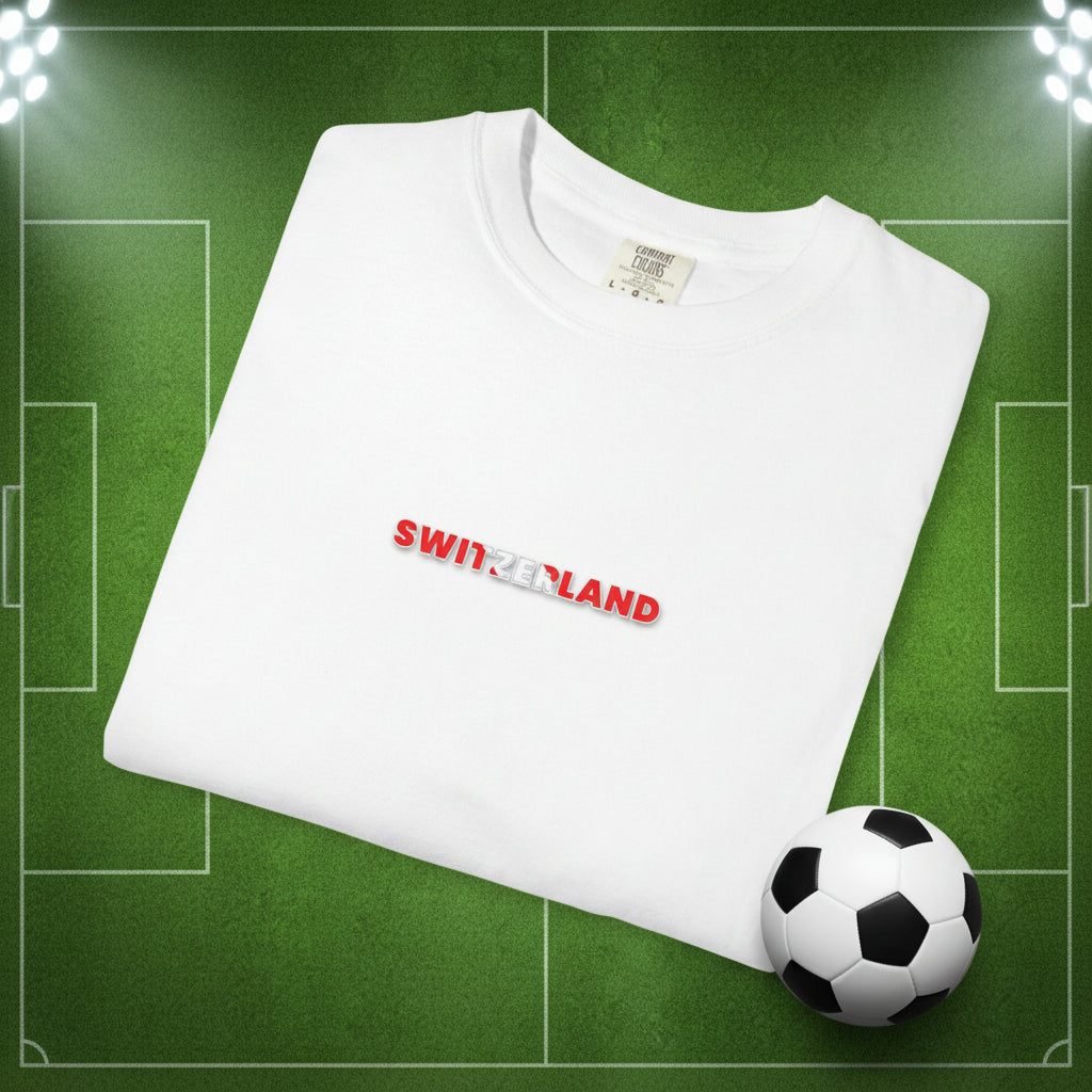 Switzerland Soccer T-Shirt 100% Cotton