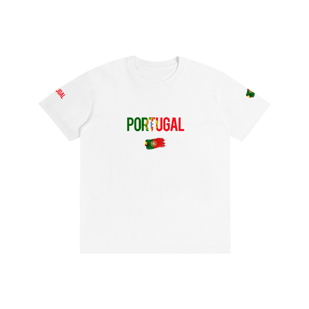 Portugal Fan with Peace Pure Cotton Unisex T-Shirt