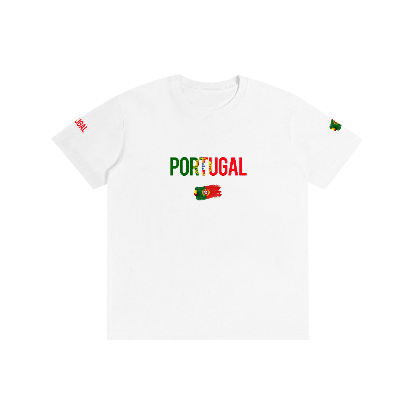 Portugal Fan with Peace Pure Cotton Unisex T-Shirt