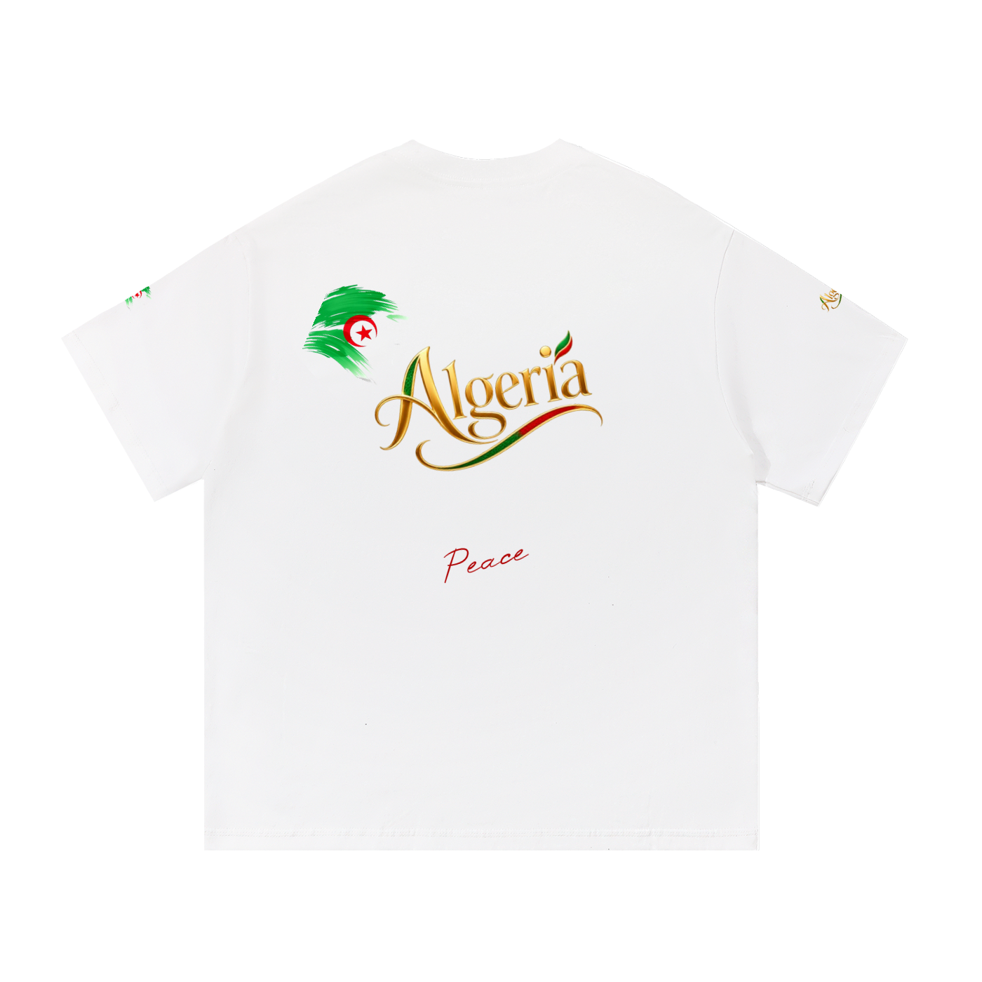 Algeria fans- Peace- Essential Cotton T-Shirt