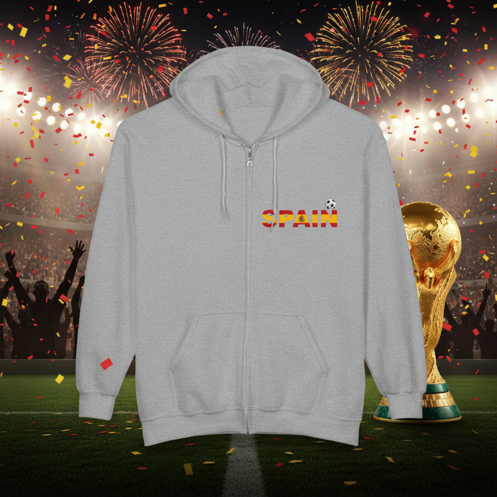 Spain Soccer Zip Hoodie