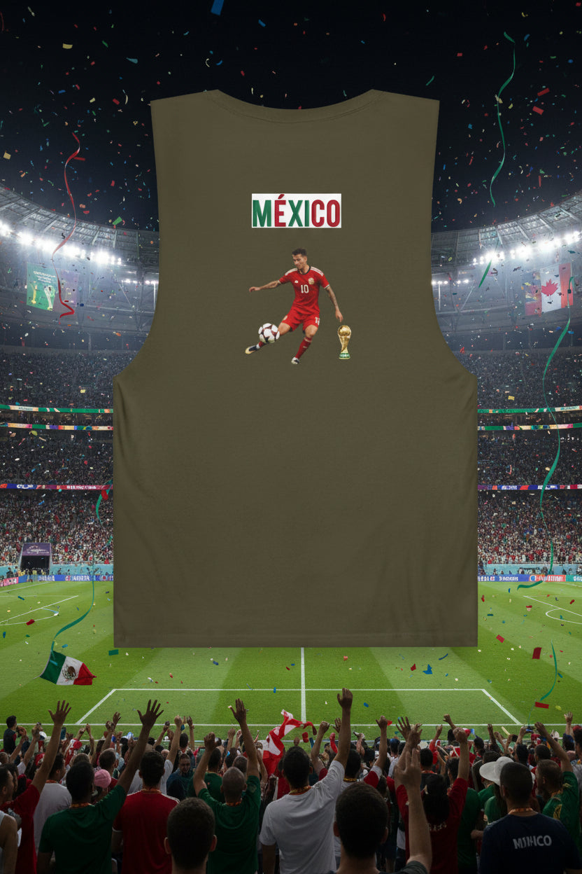 Mexico Soccer Tank Top 100% Cotton