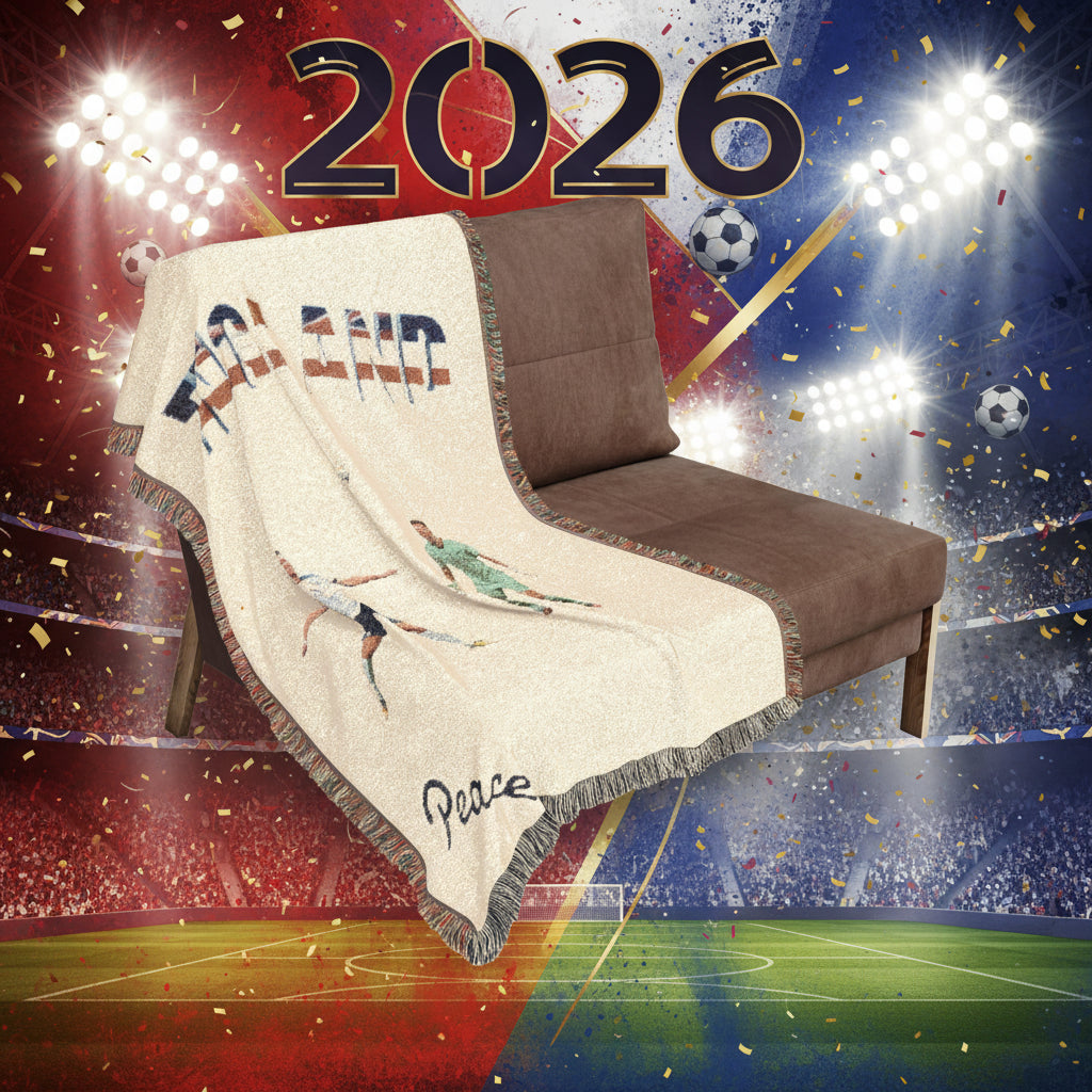 England Soccer Woven Blanket