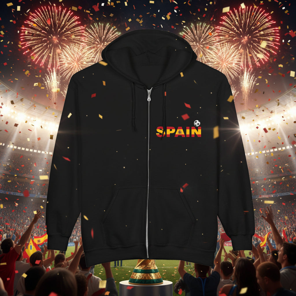 Spain Soccer Zip Hoodie