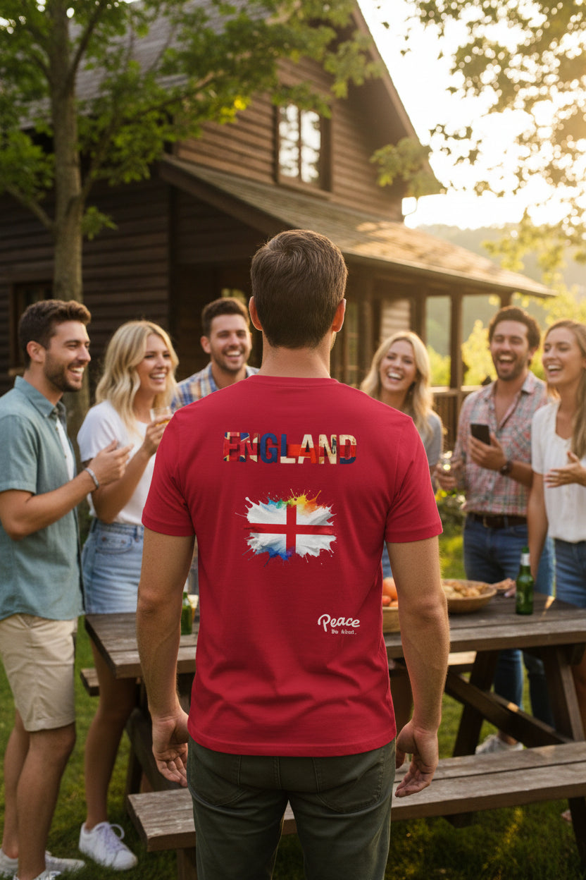 England Flag T-Shirt — Peace & Unity Graphic Tee