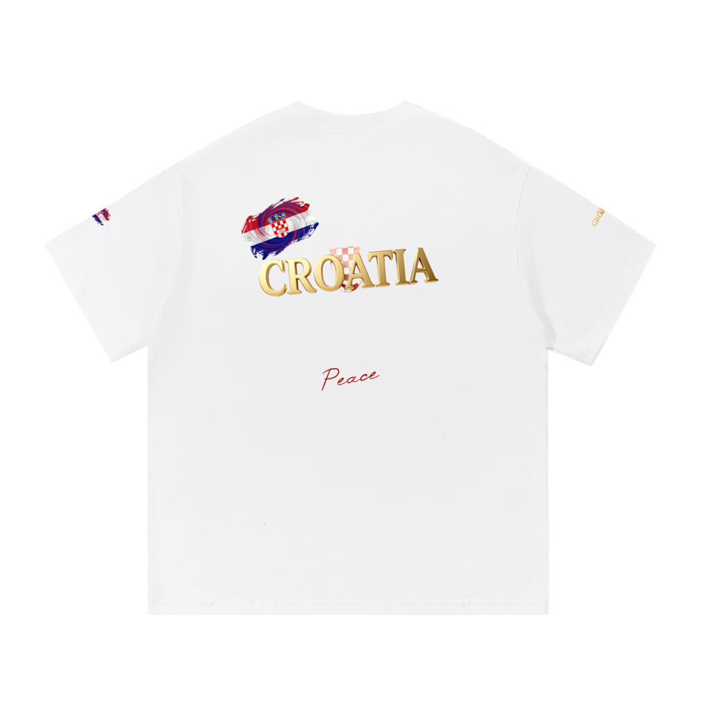 Croatia fans -Peace - Essential Cotton T-Shirt