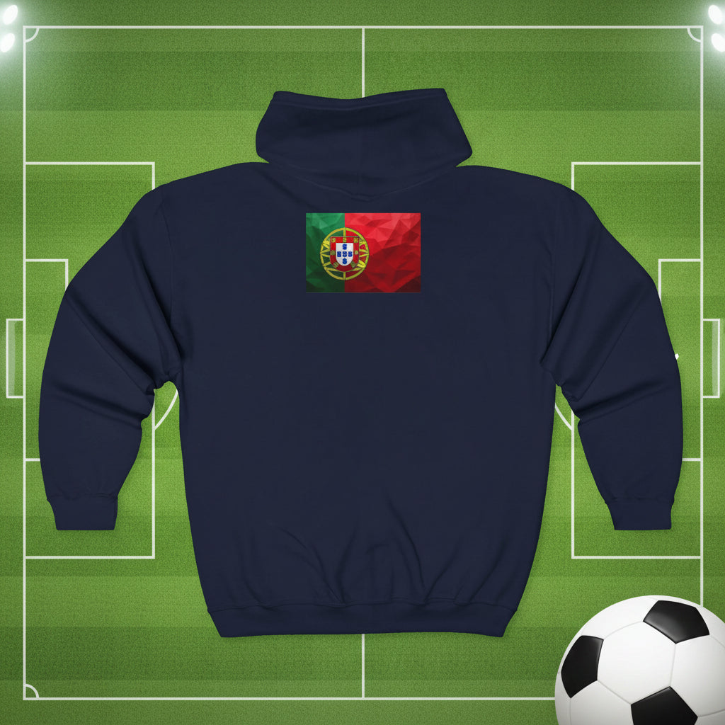 Portugal World Cup 2026 Soccer Zip Hoodie
