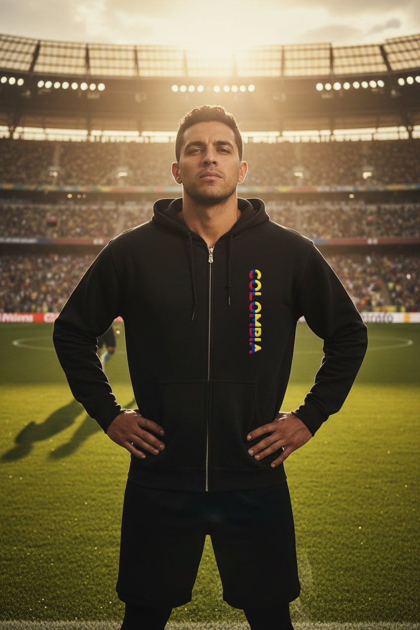 Colombia World Cup 2026 Soccer Zip Hoodie