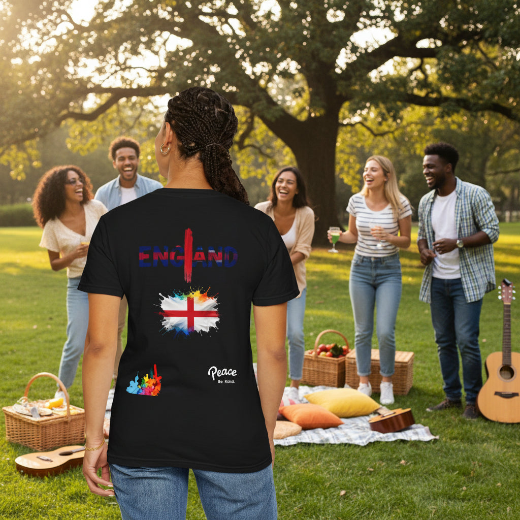England Flag T-Shirt — Peace & Unity Graphic Tee