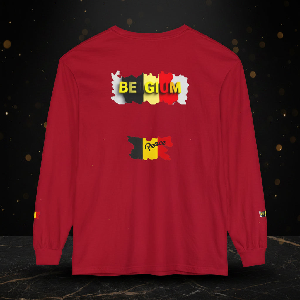 Belgium Flag Long Sleeve Tee