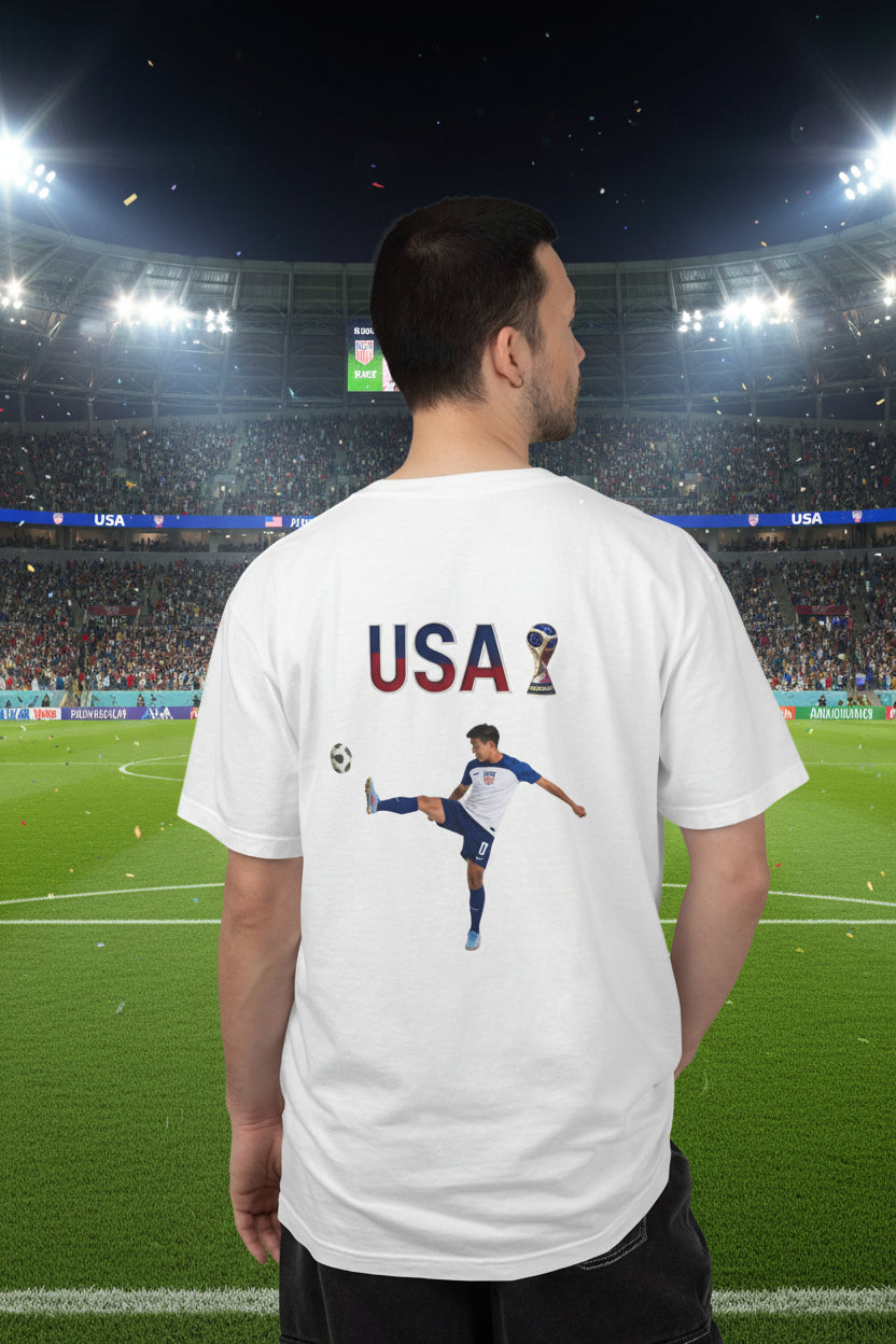 U.S.A Soccer 100%  Cotton