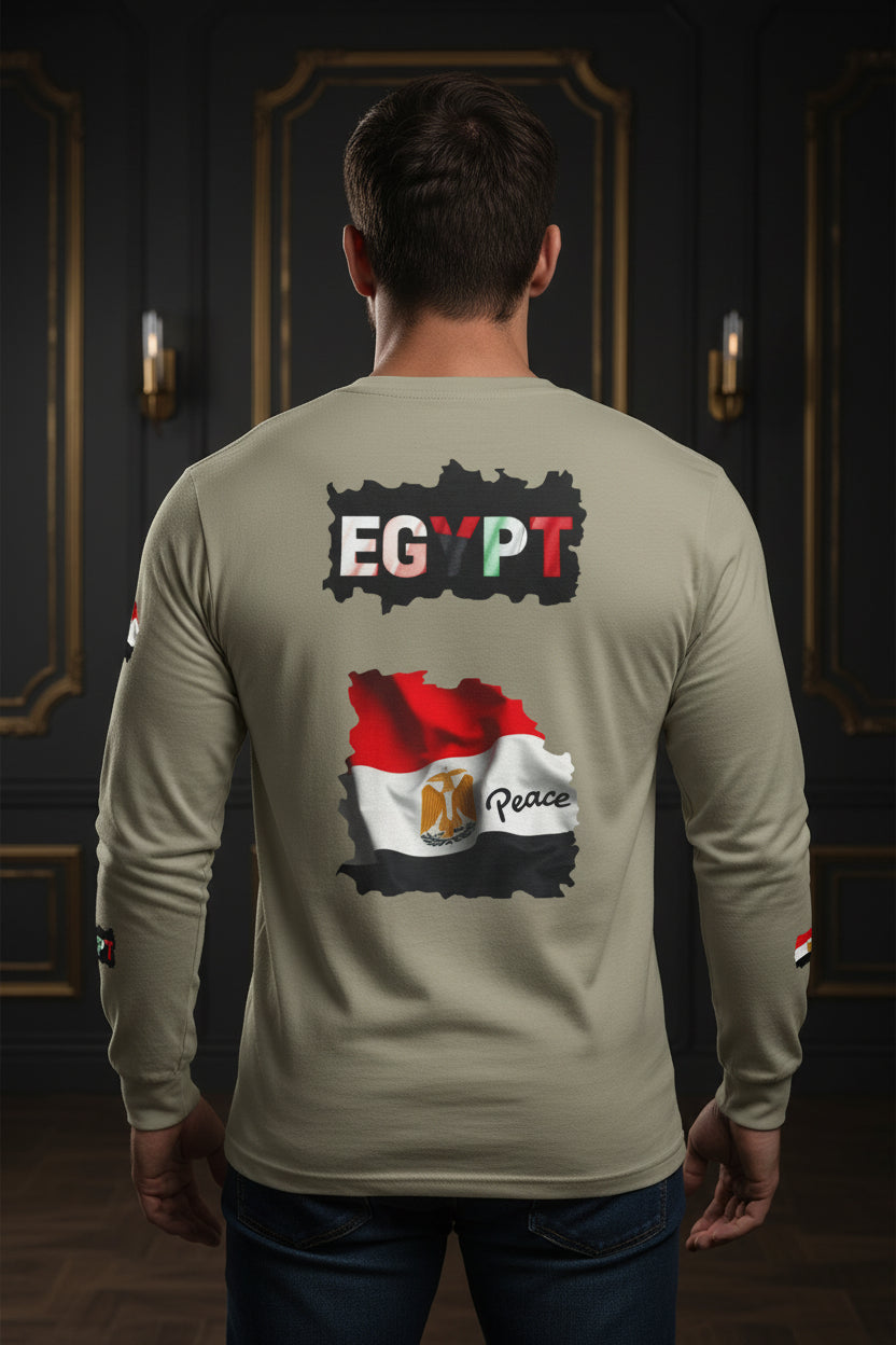 Egypt Flag Long Sleeve Tee