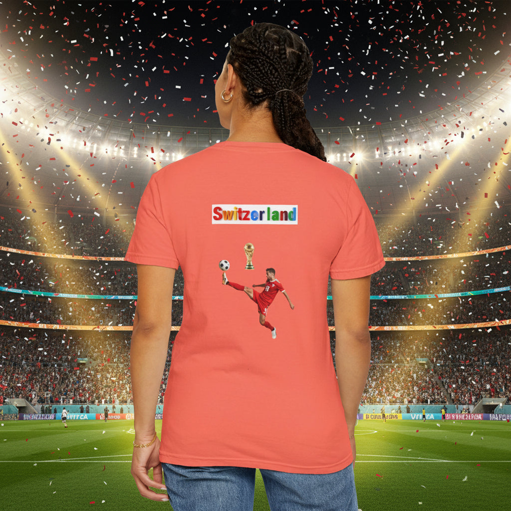 Switzerland World Cup 2026 Soccer 100%  Cotton