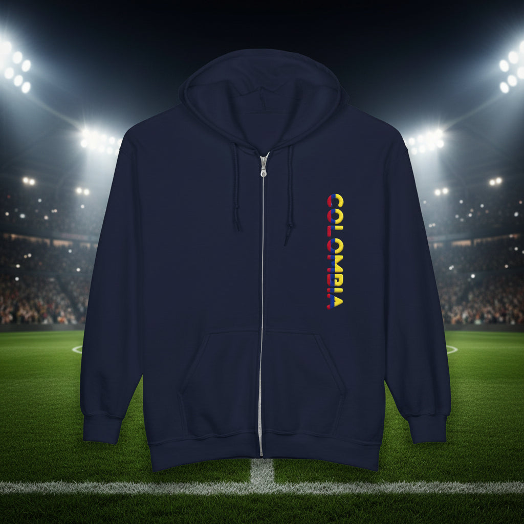 Colombia World Cup 2026 Soccer Zip Hoodie
