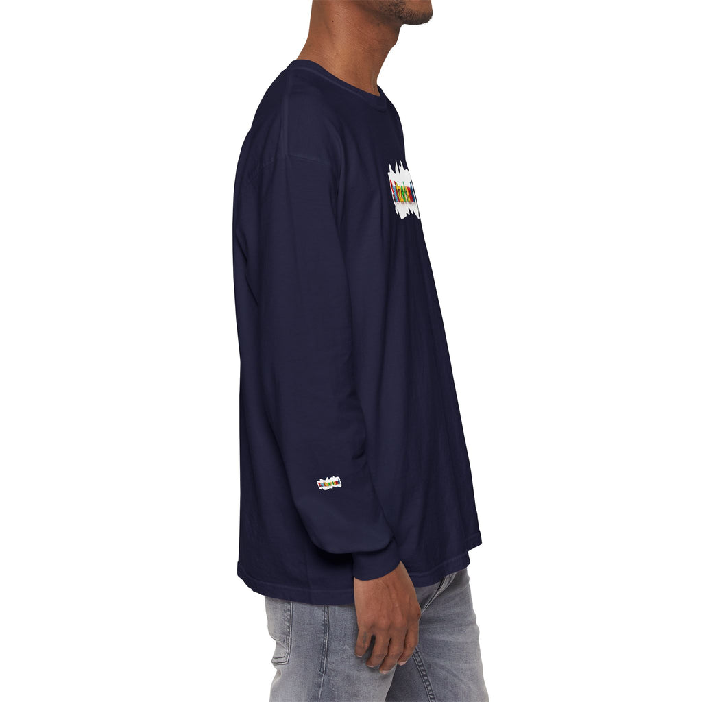 Switzerland Color Block Long Sleeve T-Shirt — Swiss Flag Graphic