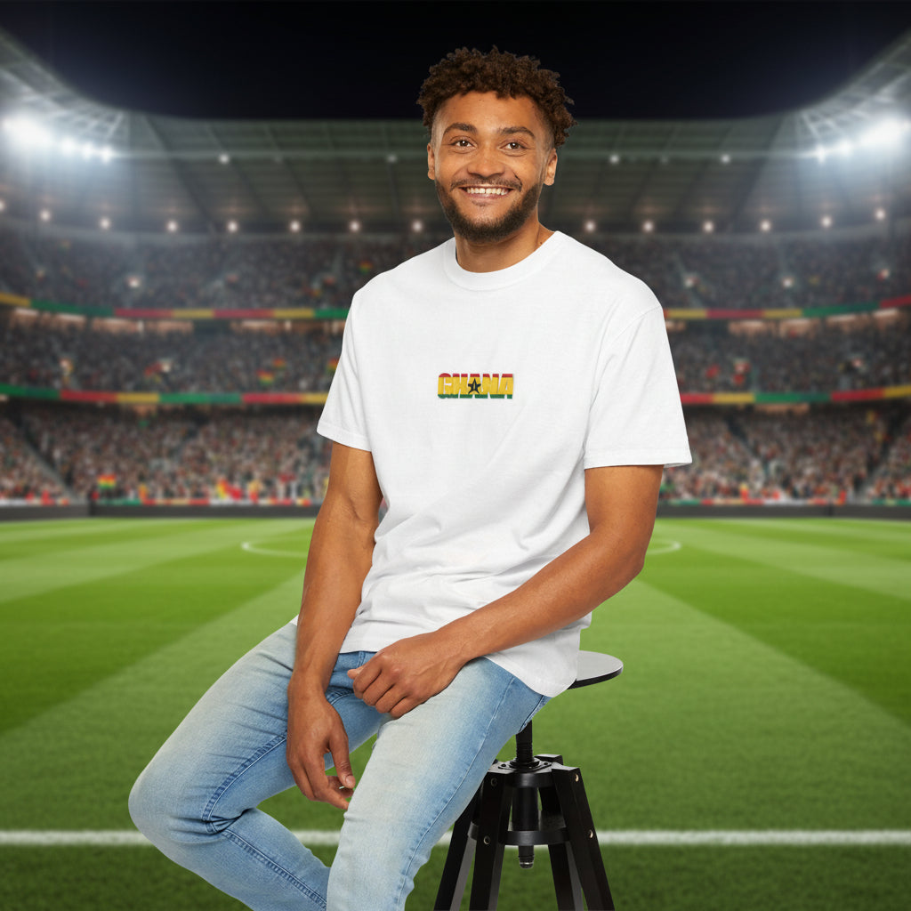 Ghana Soccer T-Shirt 100% Cotton
