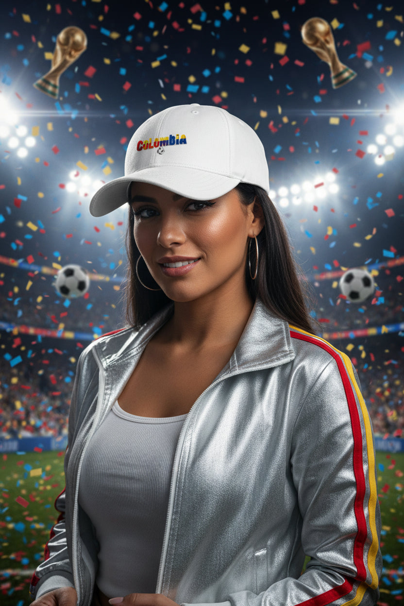 Colombia Baseball Cap — Low Profile Colombia Soccer Hat