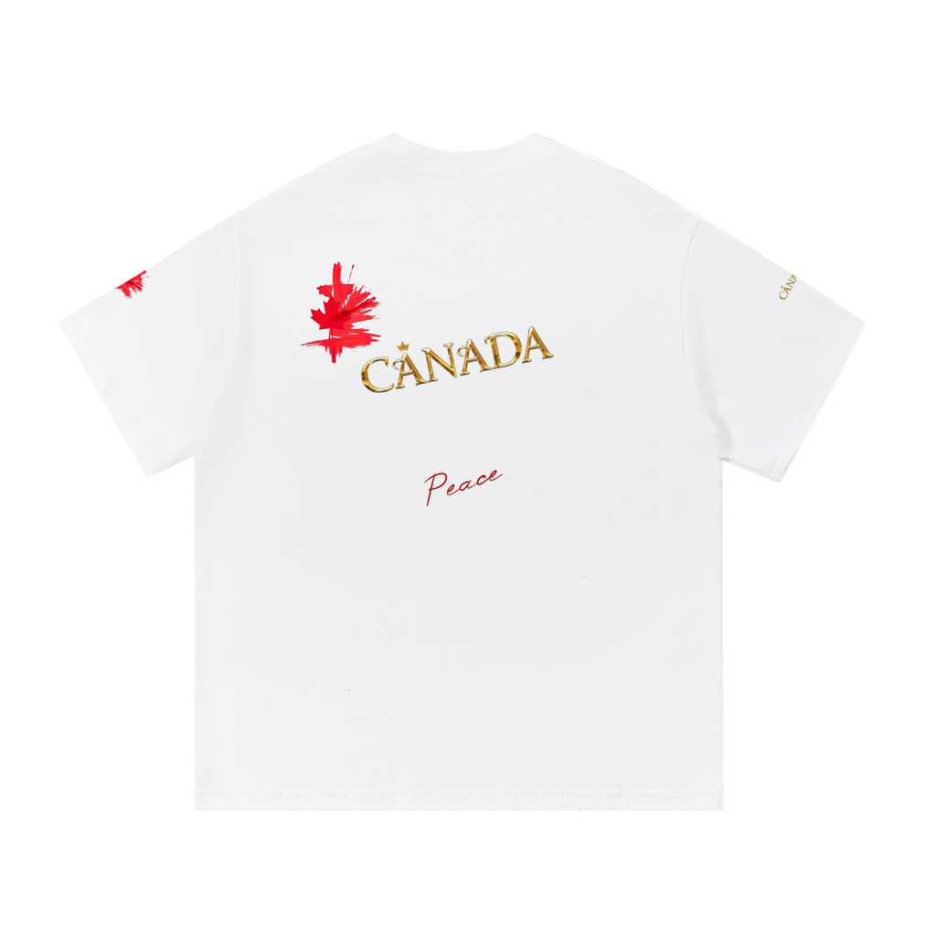 Canada fans - Peace- Essential Cotton T-Shirt