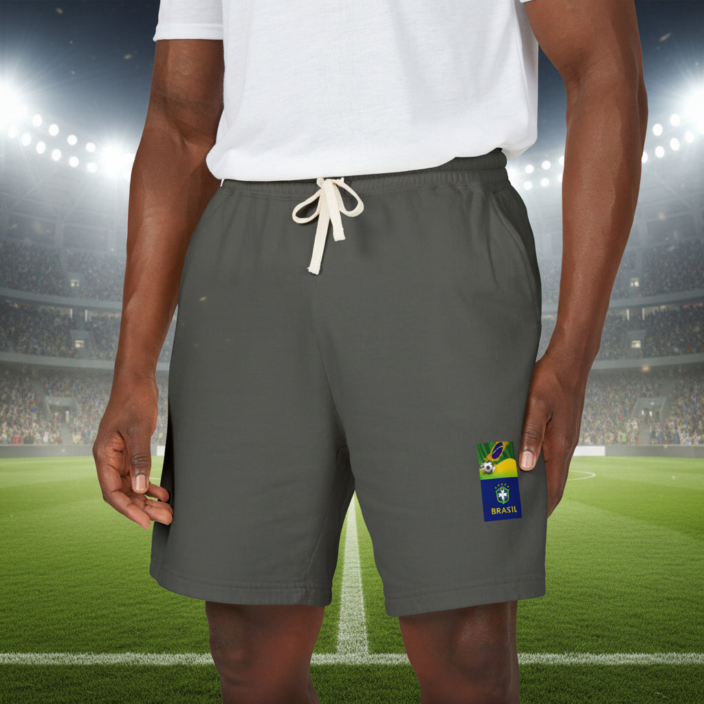 Brazil World Cup 2026 Sweat Shorts 100% Ring-Spun Cotton