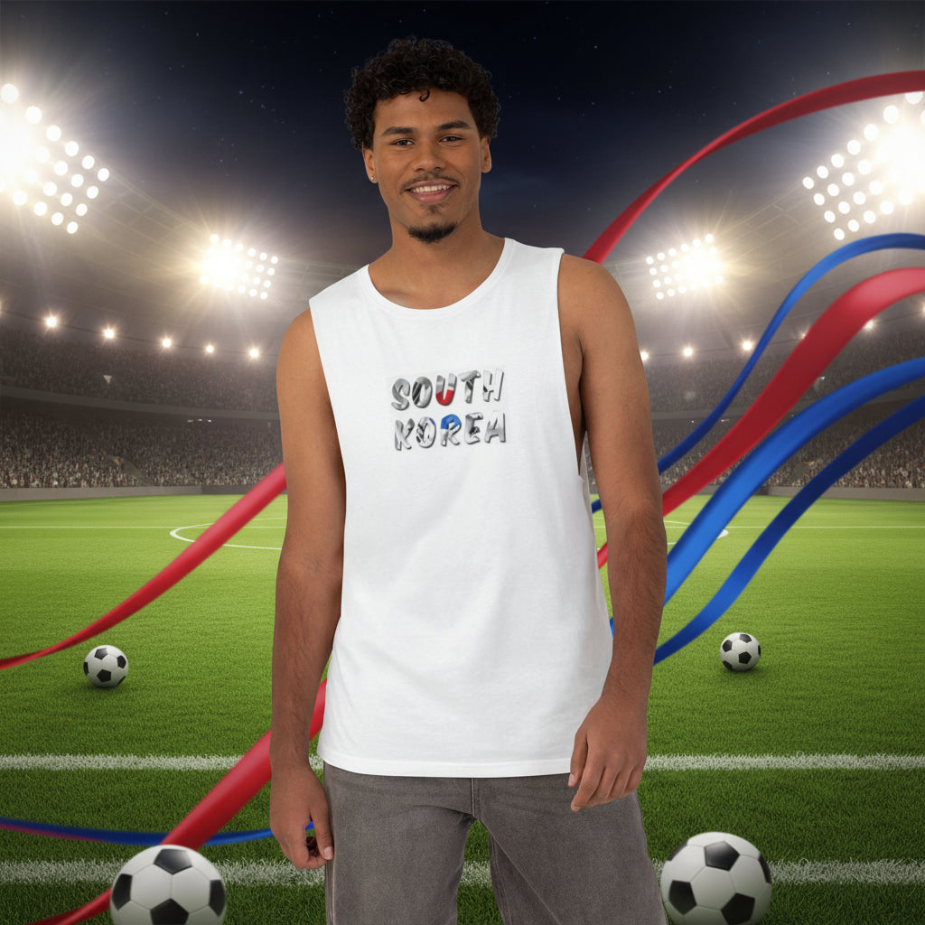 South Korea Soccer Tank Top 100%  Cotton