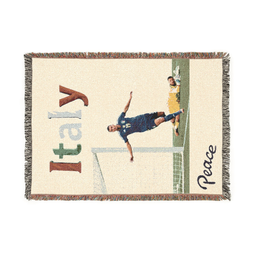 Italy Soccer Woven Blanket