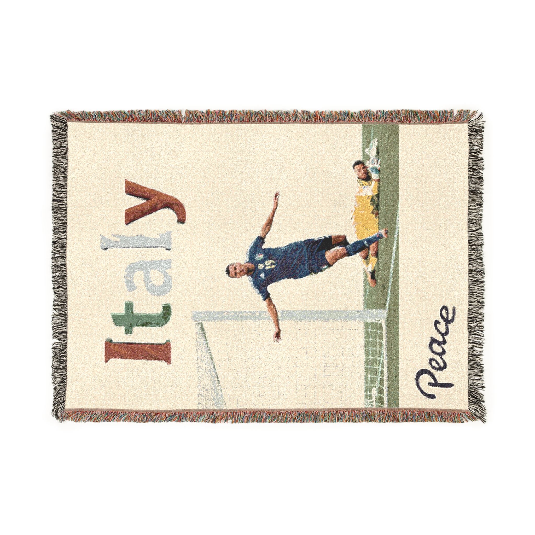 Italy Soccer Woven Blanket