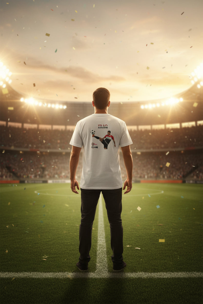 Iraq World Cup 2026 Soccer 100%  Cotton