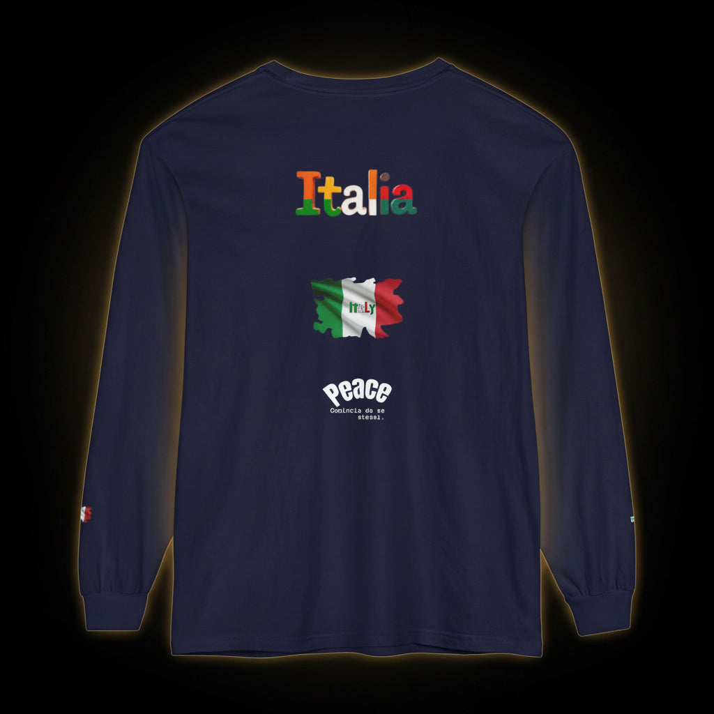 Italia Long Sleeve T-Shirt — Peace Message