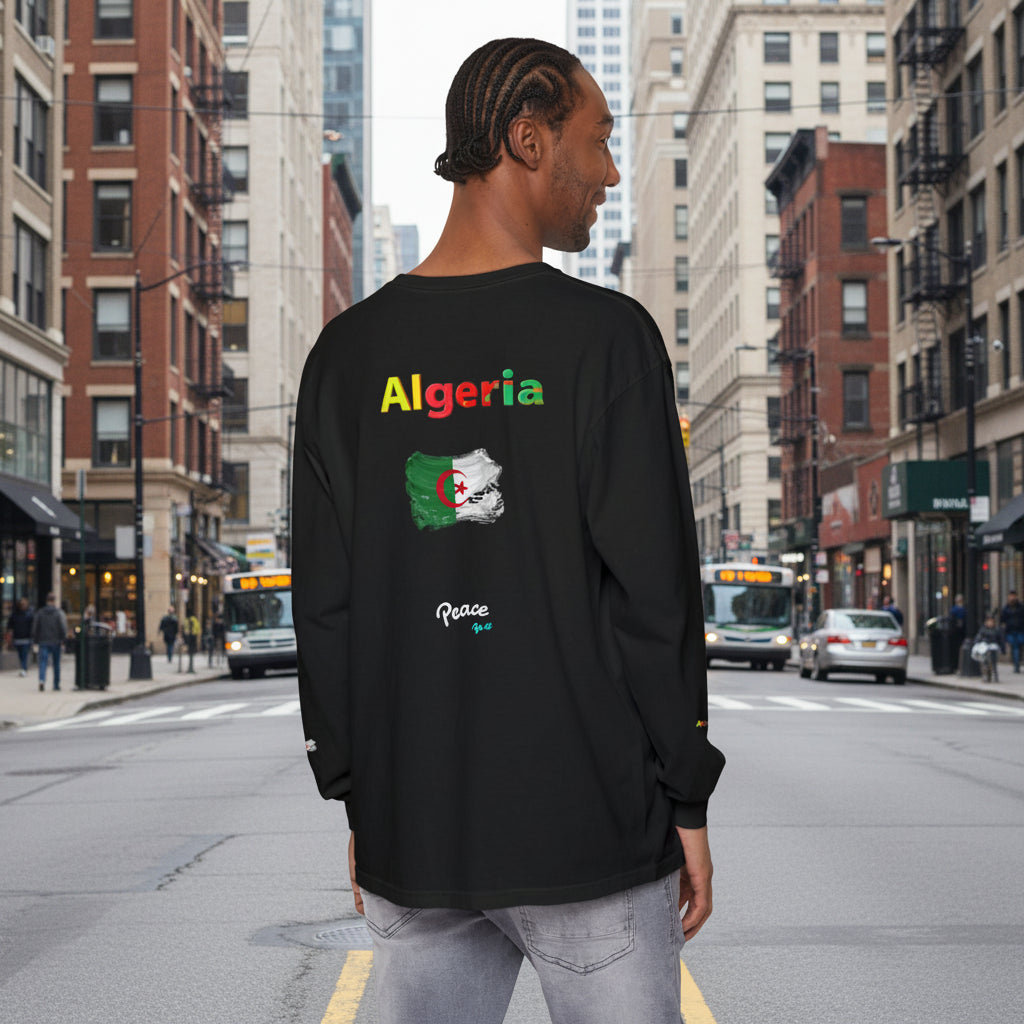 Algeria Flag Long Sleeve Tee — Peace Graphic
