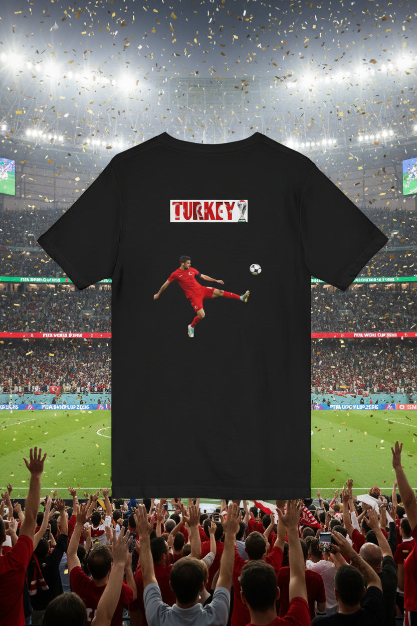 Türkiye World Cup 2026 Soccer Fan V-Neck Tee