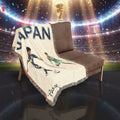 Japan Soccer Woven Blanket