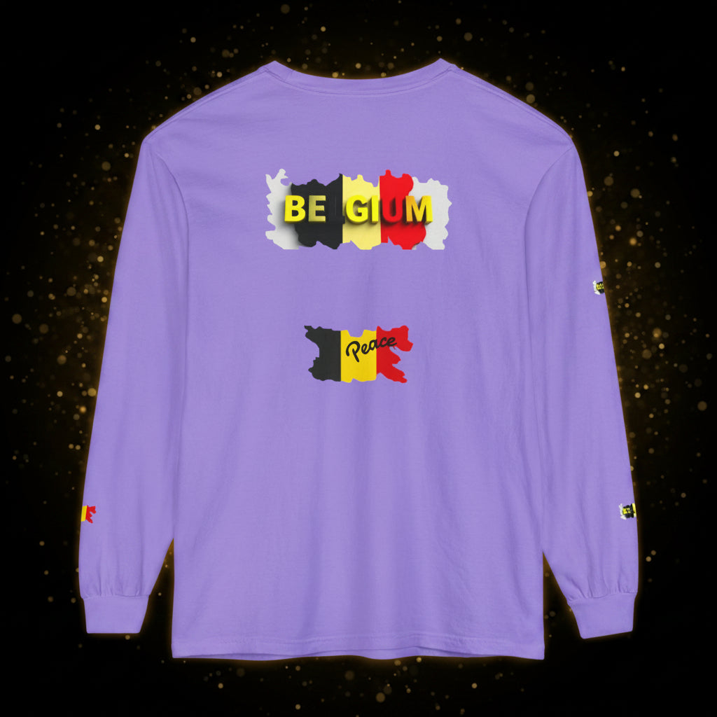Belgium Flag Long Sleeve Tee